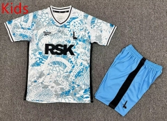 25-26 Charlton  Away Blue&White  Kids/Youth Soccer Uniform-7809