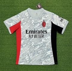 （s-4xl）25-26  AC Milan Away White Gray Thailand Soccer Jersey AAA-403