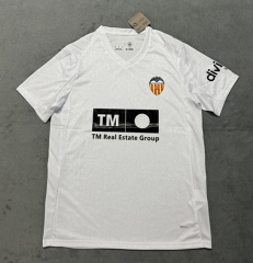 (S-4XL) 25-26 Valencia Home White Thailand Soccer Jersey AAA-4506