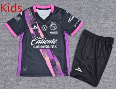 2025-26 Puebla F.C.  Away Black kids Soccer Uniform-912