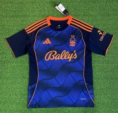 (S-4XL) 2025-2026 Nottingham Forest 2nd Away Blue&Black Thailand Soccer jersey AAA-403