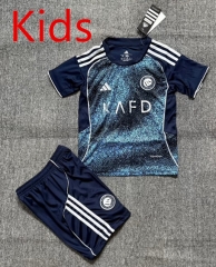 2025-2026 Al-Nassr FC Away Blue Kids/Youth Soccer Unifrom-4247