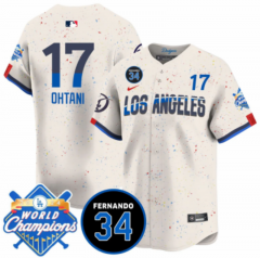 New MLB Los Angeles Dodgers White #17 Jersey
