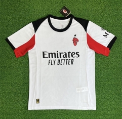 (S-4XL) 2025-26 AC Milan Away White Thailand Soccer Jersey AAA-403