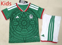 2025-26 Mexico Home Green Kids/Youth Soccer Uniform-507