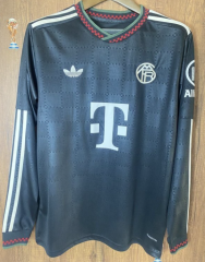2025-26 Bayern München 2nd Away Black LS Thailand Soccer Jersey AAA