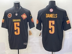 NFL Retro Version 3rd Generation Washington Redskins Black #5 Jersey(Logo 2)-0840