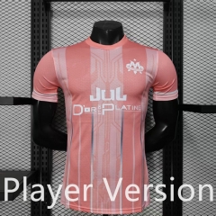 Player Version 2025-26 Olympique de Marseille Pink Thailand Sccer Jersey AAA-888