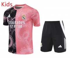 2025-2026 Special Edition Real Madrid Pink Kids/Youth Soccer Uniform-418