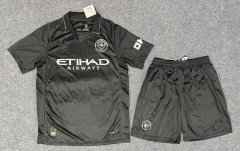 2025-26 Manchester City Away Black Soccer Uniform-6748