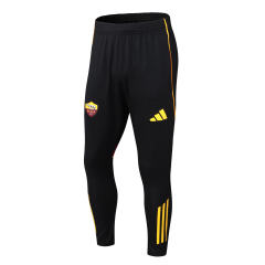 2025-26 Roma Black Thailand  Soccer Tracksuit Pants-9926