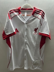 2025-26 Liverpool White Thailand Soccer US Pack Jersey AAA-0009
