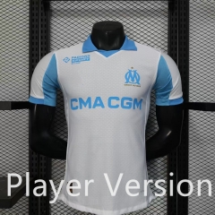 Player Version 2025-26 Olympique de Marseille Home White Thailand Sccer Jersey AAA-888