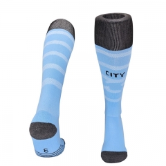 2025-26 Manchester City Home Blue Kids/Youth Soccer Socks