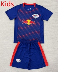 2025-26 RB Leipzig Away Blue  Youth/Kids Soccer Uniform-AY