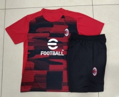 2024-25 AC Milan Red Thailand Short-sleeved Tracksuit-815