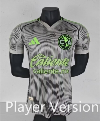 (s-3xl)Player Version 2025-2026 Club America 2nd Away Grey Thailand Soccer Jersey AAA-908