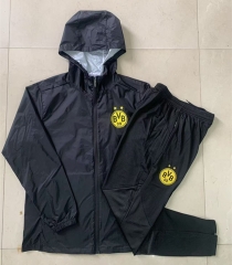 25-26 Borussia Dortmund Black Thailand Trench Coats Uniform-815