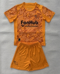 2025-26 Derby County Goalkeeper Orange Soccer Uniform-AY