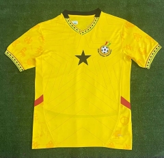 2025-26 GhanaAway Yellow  Thailand Soccer Jersey AAA-416