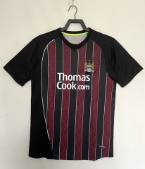 Retro version 08-09 Manchester City Away Red&Black Thailand Soccer Jersey-811