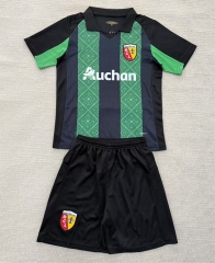 2025-2026 RC Lens Away Black&Green Soccer Uniform-AY