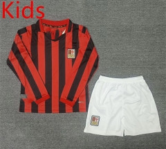 125th Anniversary Edition AC Milan Home Red&Black Kids/Youth Soccer Uniform-2353