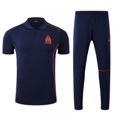 2025-26 Olympique de Marseille Royal Blue Thailand Polo Uniform-4627
