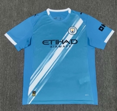(S-4XL) 2025-26 Manchester City Home Blue Thailand Soccer Jersey AAA-0009