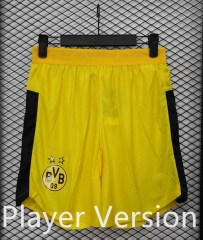 Player version 2025-26 Borussia Dortmund Home Yellow Thailand Soccer Shorts-888