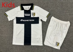 2025-2026 Parma Calcio Home White Kids/Youth Soccer Uniform-7809