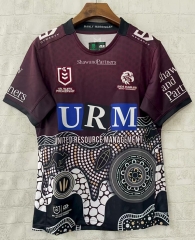2025 Lndigenous version Seattle Seahawks Black&Red Rugby Shirts