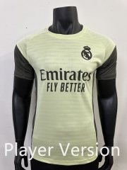 Player Version 2025-2026 Real Madrid Light Green Soccer Training Jersey-6905