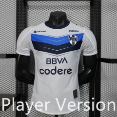Player Version 2025-2026 Monterrey Away White&Blue Thailand Soccer Jersey AAA-888