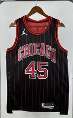 2025 Flyer Version Chicago Bulls Black&Red #45 NBA Jersey-311