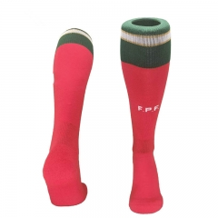 2025-26 portugal home red youth soccer socks