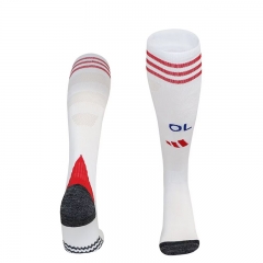 25-26 Olympique lyonnais Home White Thailand Soccer Socks
