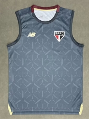 (S-4XL)25-26 São Paulo FC Light Gray Thailand Soccer Training Vest-4728