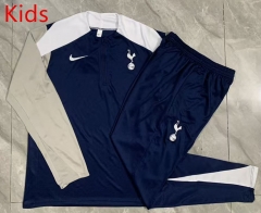 2025-2026 Tottenham Hotspur Royal Blue Kids/Youth Soccer Tracksuit-815