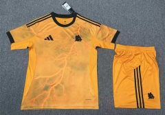 2025-2026 Roma Away Yellow Soccer Uniform-2483