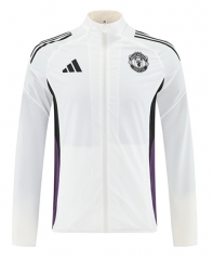 25-26 Manchester United White Trench Coats-LH