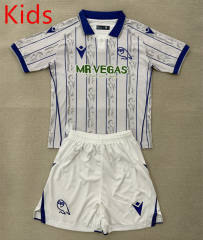 2025-2026 Sheffield United Away Gray&White Kids/Youth Soccer Uniform-AY