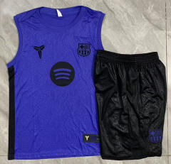 2025-26 Steel Stamped Barcelona Purple Thailand Vest Soccer Tracksuit-815
