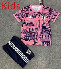 25-26 Special Edition Japan Pink&Black Kids/Youth Soccer Uniform-4247