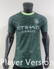 Player Version 26-27  Manchester City 3rd Away Green Thailand Soccer Jersey AAA-0871