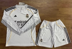 2025-26 Real Madrid Home White LS Soccer Uniform-709