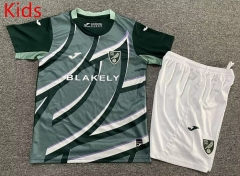 2025-26 Norwich City Away Green Kids/Youth Soccer Uniform-7809