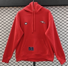 (S-3XL) Retro Small Embroidery Style Arsenal Red Thailand Tracksuit With Hat-CS