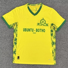(S-4XL)25-26 Mamelodi Sundowns F.C Home Yellow Thailand Soccer Jersey AAA-8025