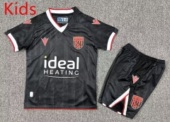 2025-2026 West Bromwich Albion 2nd Away Black Kids/Youth Soccer Uniform-7809
